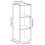 VidaXL (black, 1 pcs) vidaXL Bookcases Stackable Bookshelf Storage Shelf Book Stand Engineered Wood 4