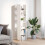 VidaXL (white, 2 pcs) vidaXL Bookcases Stackable Bookshelf Storage Shelf Book Stand Engineered Wood 3