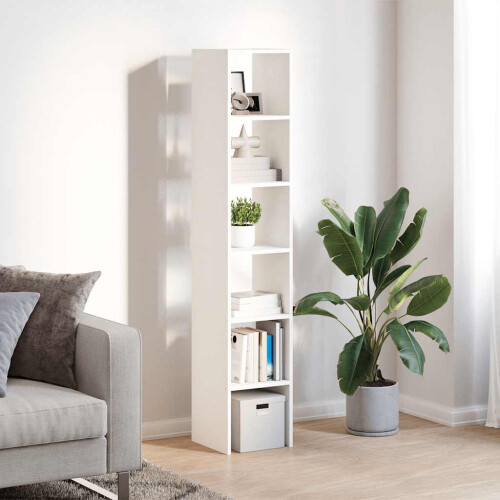 VidaXL (white, 2 pcs) vidaXL Bookcases Stackable Bookshelf Storage Shelf Book Stand Engineered Wood 2