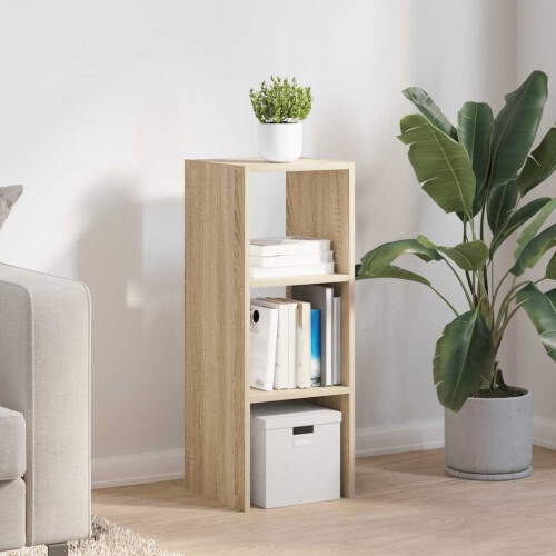 VidaXL (sonoma oak, 1 pcs) vidaXL Bookcases Stackable Bookshelf Storage Shelf Book Stand Engineered Wood 2