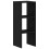 VidaXL (black, 1 pcs) vidaXL Bookcases Stackable Bookshelf Storage Shelf Book Stand Engineered Wood 6