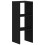 VidaXL (black, 1 pcs) vidaXL Bookcases Stackable Bookshelf Storage Shelf Book Stand Engineered Wood 2
