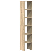 (sonoma oak, 2 pcs) vidaXL Bookcases Stackable Bookshelf Storage Shelf Book Stand Engineered Wood