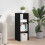 VidaXL (black, 1 pcs) vidaXL Bookcases Stackable Bookshelf Storage Shelf Book Stand Engineered Wood 3