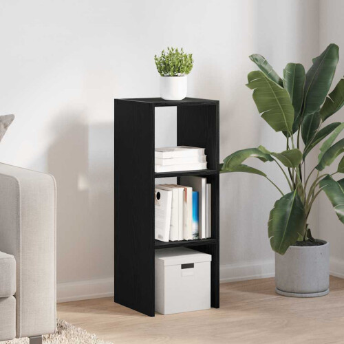 VidaXL (black, 1 pcs) vidaXL Bookcases Stackable Bookshelf Storage Shelf Book Stand Engineered Wood 2