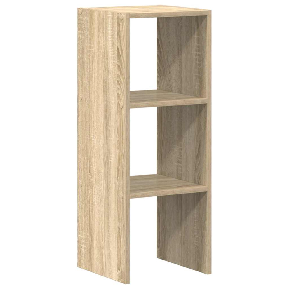 (sonoma oak, 1 pcs) vidaXL Bookcases Stackable Bookshelf Storage Shelf Book Stand Engineered Wood