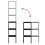 VidaXL (black, 2 pcs) vidaXL Bookcases Stackable Bookshelf Storage Shelf Book Stand Engineered Wood 7
