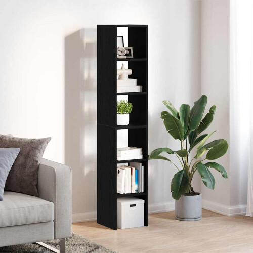 VidaXL (black, 2 pcs) vidaXL Bookcases Stackable Bookshelf Storage Shelf Book Stand Engineered Wood 2