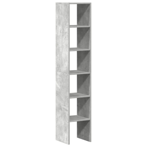 VidaXL (concrete grey, 2 pcs) vidaXL Bookcases Stackable Bookshelf Storage Shelf Book Stand Engineered Wood 1