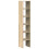 VidaXL (sonoma oak, 2 pcs) vidaXL Bookcases Stackable Bookshelf Storage Shelf Book Stand Engineered Wood 6