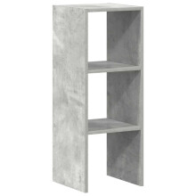 (concrete grey, 1 pcs) vidaXL Bookcases Stackable Bookshelf Storage Shelf Book Stand Engineered Wood
