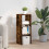 VidaXL (smoked oak, 1 pcs) vidaXL Bookcases Stackable Bookshelf Storage Shelf Book Stand Engineered Wood 3