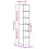 VidaXL (grey sonoma, 2 pcs) vidaXL Bookcases Stackable Bookshelf Storage Shelf Book Stand Engineered Wood 10