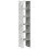 VidaXL (concrete grey, 2 pcs) vidaXL Bookcases Stackable Bookshelf Storage Shelf Book Stand Engineered Wood 6