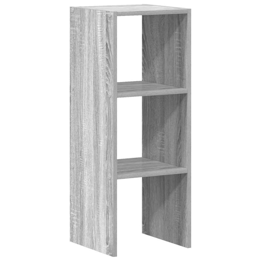 (grey sonoma, 1 pcs) vidaXL Bookcases Stackable Bookshelf Storage Shelf Book Stand Engineered Wood