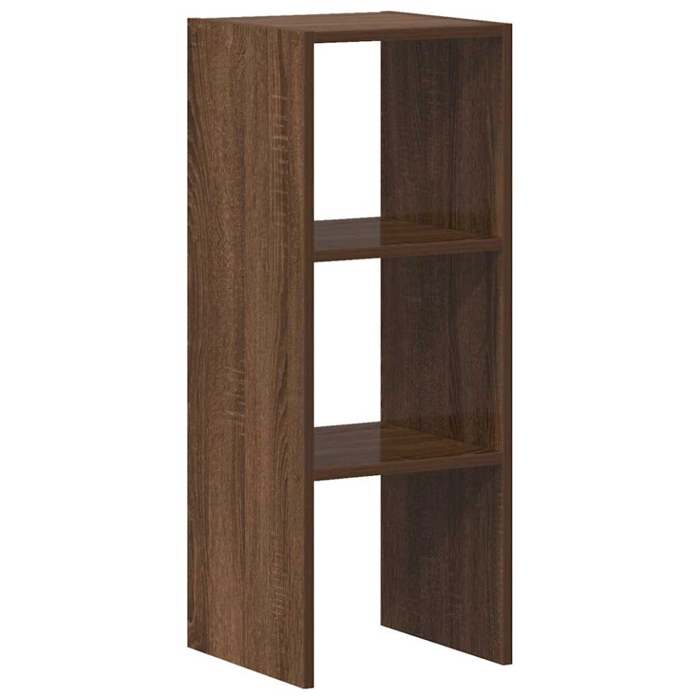 (brown oak, 1 pcs) vidaXL Bookcases Stackable Bookshelf Storage Shelf Book Stand Engineered Wood