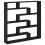 VidaXL (black) vidaXL Wall Cube Shelf Floating Storage Shelf 7 Compartments Engineered Wood 5