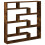 VidaXL (smoked oak) vidaXL Wall Cube Shelf Floating Storage Shelf 7 Compartments Engineered Wood 6