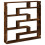 VidaXL (smoked oak) vidaXL Wall Cube Shelf Floating Storage Shelf 7 Compartments Engineered Wood 2