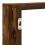 VidaXL (smoked oak) vidaXL Wall Cube Shelf Floating Storage Shelf 7 Compartments Engineered Wood 8
