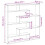 VidaXL (concrete grey) vidaXL Wall Cube Shelf Floating Storage Shelf 7 Compartments Engineered Wood 4