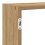 VidaXL (artisan oak) vidaXL Wall Cube Shelf Floating Storage Shelf 7 Compartments Engineered Wood 8