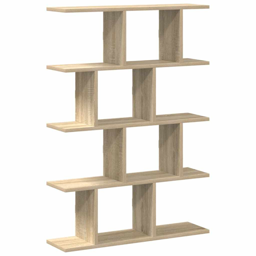 (sonoma oak) vidaXL Wall Cube Shelf 12 Compartments Storage Floating Shelf Engineered Wood