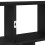 VidaXL (black) vidaXL Wall Cube Shelf 12 Compartments Storage Floating Shelf Engineered Wood 8