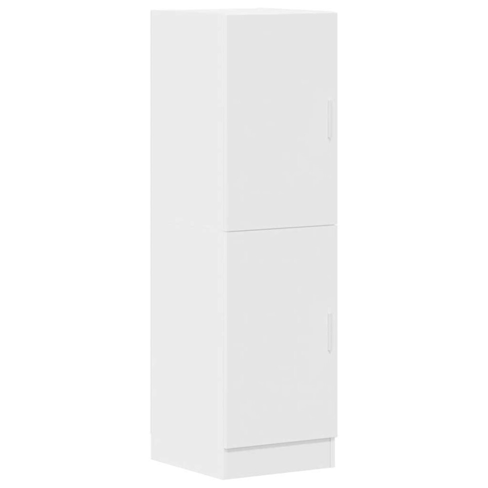 (white) vidaXL Kitchen Cabinet Sonoma Oak 38x41.5x131.5 Cm Engineered Wood Cabinet