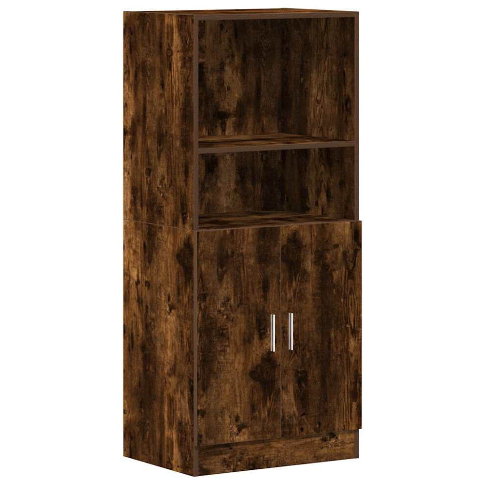 (smoked oak) vidaXL Kitchen Cabinet Freestanding Storage Cabinet Cupboard Engineered Wood