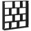 VidaXL (black) vidaXL Wall Cube Shelf Floating Storage Shelf 12 Compartments Engineered Wood 6