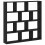 VidaXL (black) vidaXL Wall Cube Shelf Floating Storage Shelf 12 Compartments Engineered Wood 2