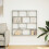 VidaXL (grey sonoma) vidaXL Wall Cube Shelf Floating Storage Shelf 12 Compartments Engineered Wood 3