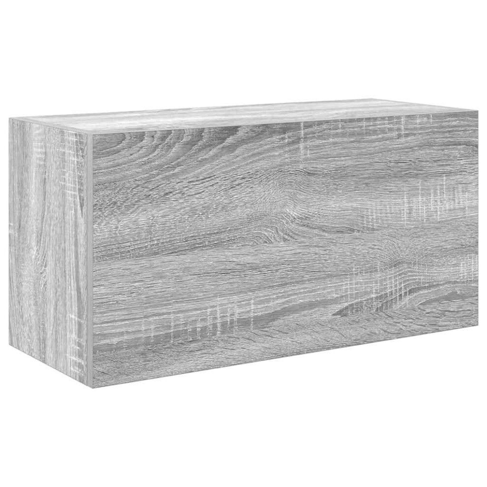 (grey sonoma, 60 X 25 X 30 cm) vidaXL Bathroom Wall Cabinet Hanging Wall Storage Cupboard Engineered Wood