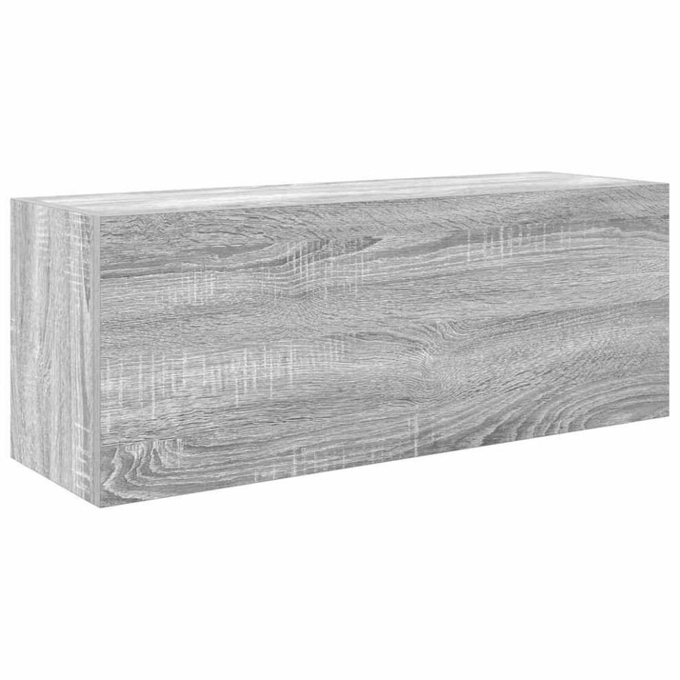 (grey sonoma, 80 x 25 x 30 cm) vidaXL Bathroom Wall Cabinet Hanging Wall Storage Cupboard Engineered Wood