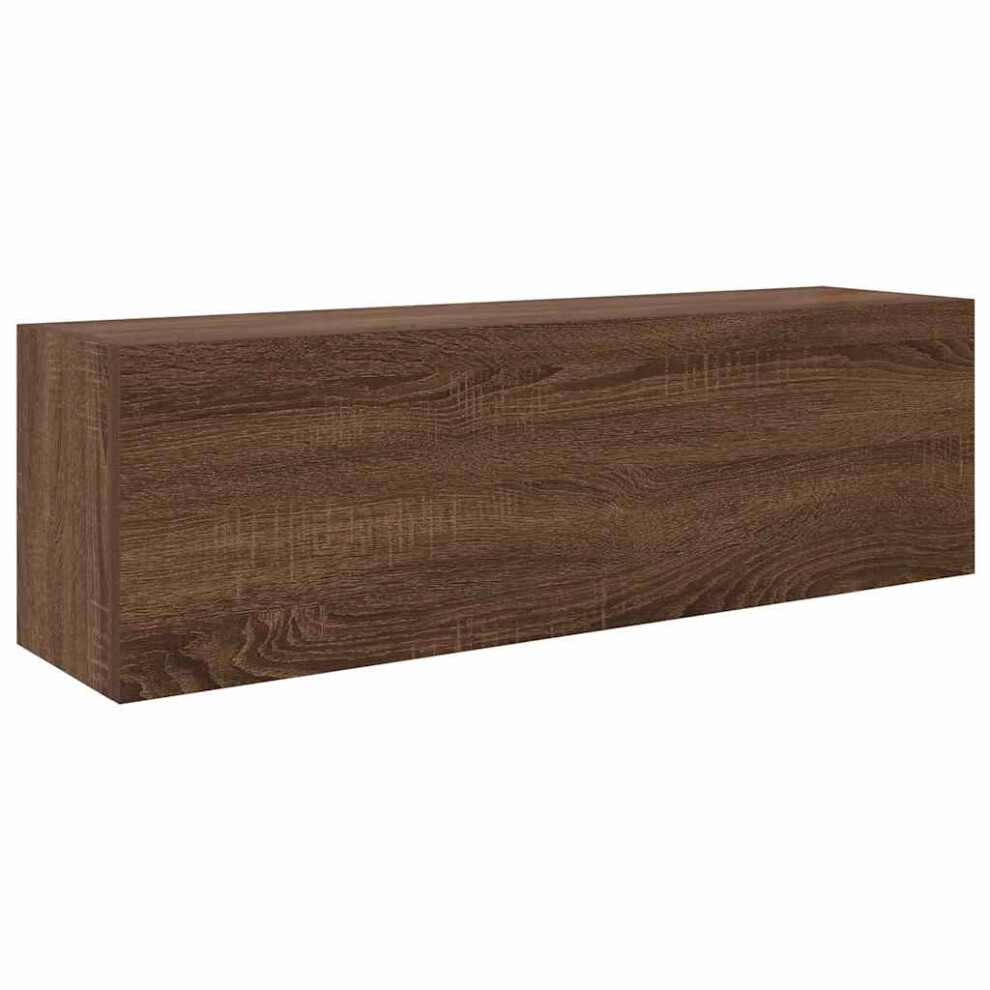 (brown oak, 100 x 25 x 30 cm) vidaXL Bathroom Wall Cabinet Hanging Wall Storage Cupboard Engineered Wood