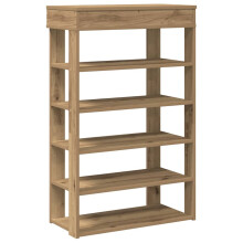 (artisan oak, 60 cm) vidaXL Shoe Rack Shoe Cabinet Holder Hall Shoe Storage Shelf Engineered Wood