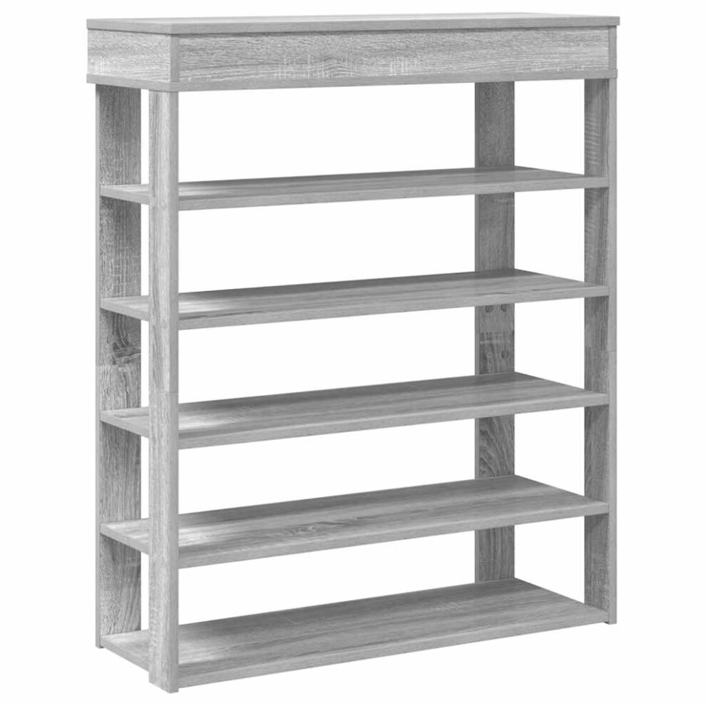 Vidaxl (Grey Sonoma, 80 Cm) Shoe Rack Shoe Cabinet Holder Hall Shoe Storage Shelf Engineered Wood
