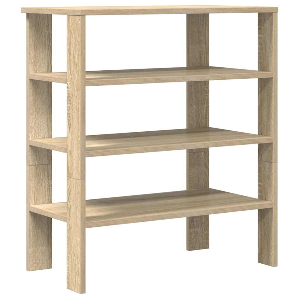 Vidaxl (Sonoma Oak, 70 Cm) Shoe Rack Old Wood 61X32x105 Cm Engineered Wood Shoe Storage Shoe Shelf