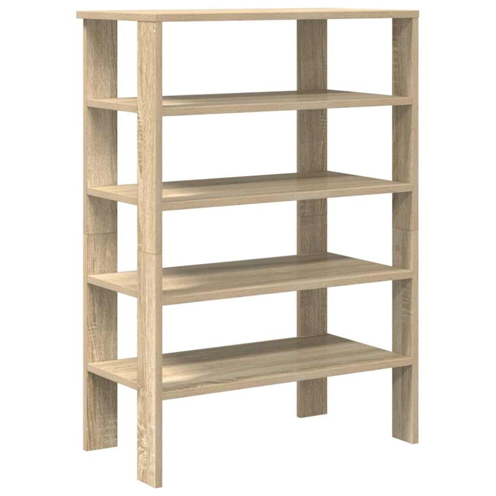 (sonoma oak, 87.5 cm) vidaXL Shoe Rack Old Wood 61x32x105 Cm Engineered Wood Shoe Storage Shoe Shelf