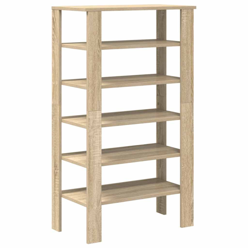 Vidaxl (Sonoma Oak, 105 Cm) Shoe Rack Old Wood 61X32x105 Cm Engineered Wood Shoe Storage Shoe Shelf