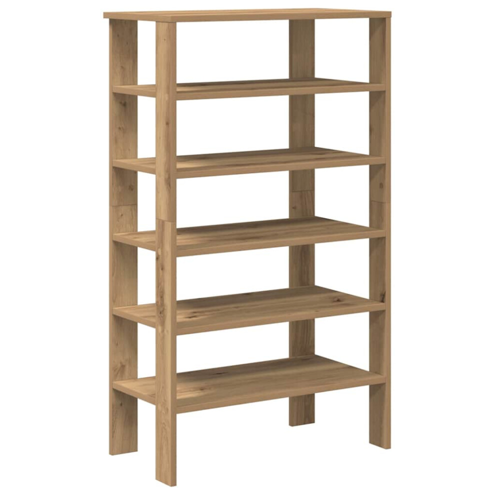 (artisan oak, 105 cm) vidaXL Shoe Rack Old Wood 61x32x105 Cm Engineered Wood Shoe Storage Shoe Shelf