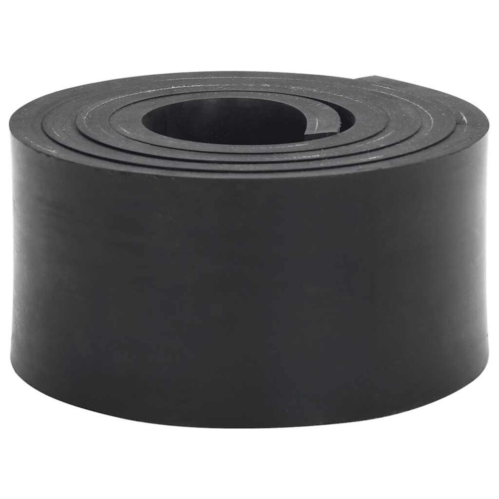 Vidaxl (150 X 10 X 1 Cm) Rubber Edge For Snow Plow Replacement Snow Plow Cutting Edge Black
