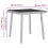 VidaXL (light grey, 40 x 40 x 37 cm) vidaXL Garden Coffee Table Rectangular Light Grey 40x40x37 cm Poly Rattan 4
