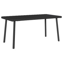 (black, 80 x 40 x 37 cm) vidaXL Garden Coffee Table Rectangular Light Grey 40x40x37 cm Poly Rattan