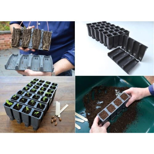 Garden Haven ® 28-Cell Deep Root Plant Cells - 12cm Deep, Reusable 1