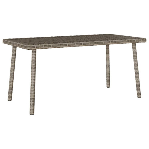 VidaXL (grey, 80 x 40 x 37 cm) vidaXL Garden Coffee Table Rectangular Light Grey 40x40x37 cm Poly Rattan