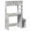 VidaXL (concrete grey) vidaXL Desk with Shelves Writing Compter Table Study Desk Engineered Wood 2
