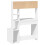 VidaXL (white) vidaXL Desk with Shelves Writing Compter Table Study Desk Engineered Wood 6