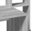 VidaXL (grey sonoma) vidaXL Desk with Shelves Writing Compter Table Study Desk Engineered Wood 7